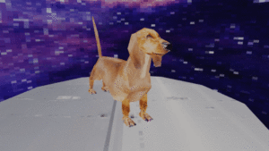 0004: Retro Dachshund Rigged