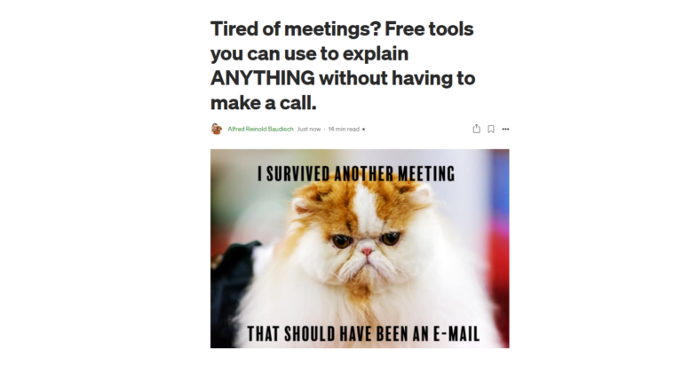 0012: New article: Free tools you can use to explain ANYTHING without having to make a call