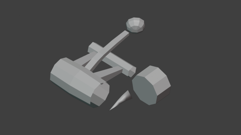 Day 127: Modular Catapult Parts Modeled