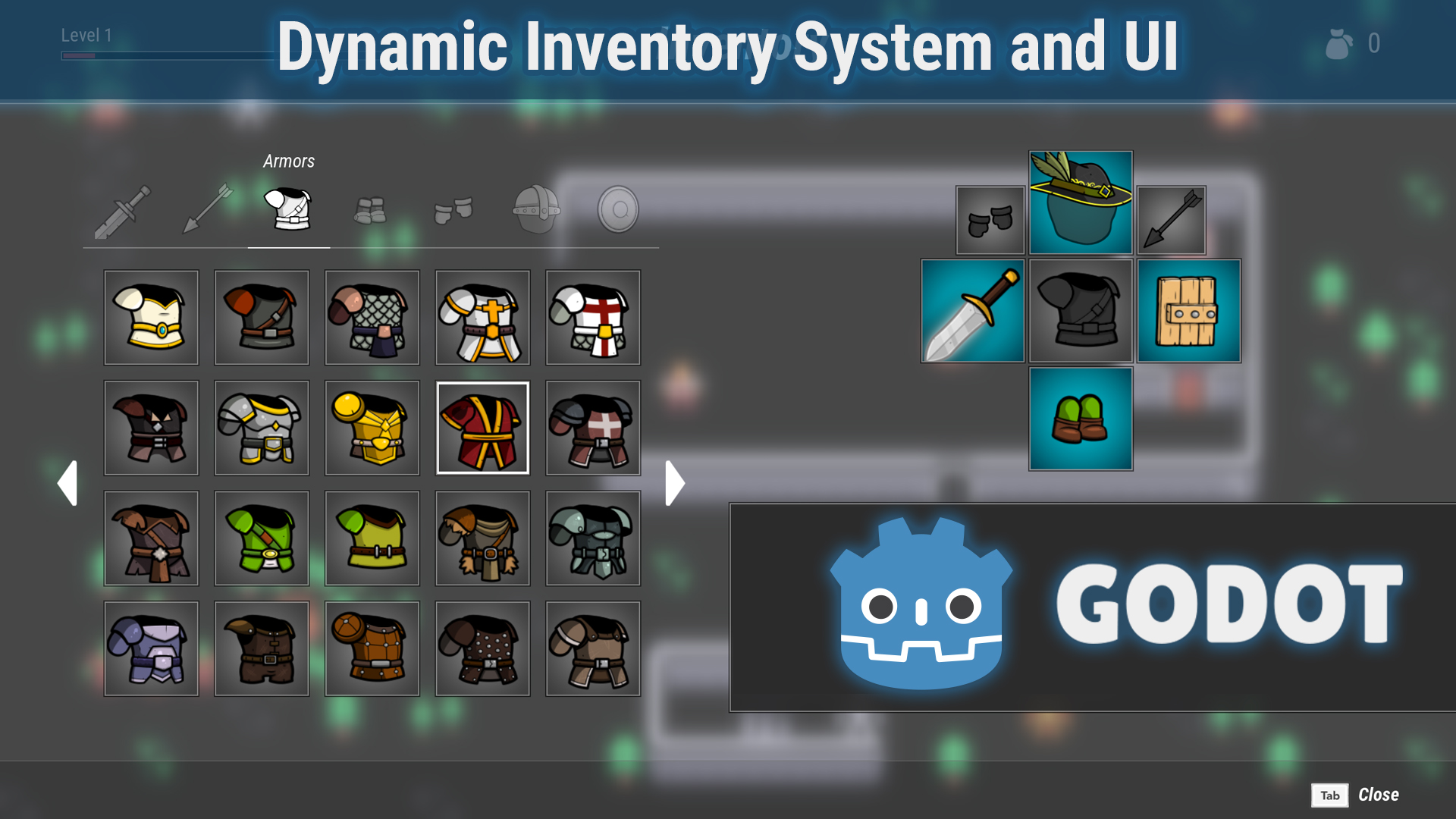 Dynamic Inventory System for Godot