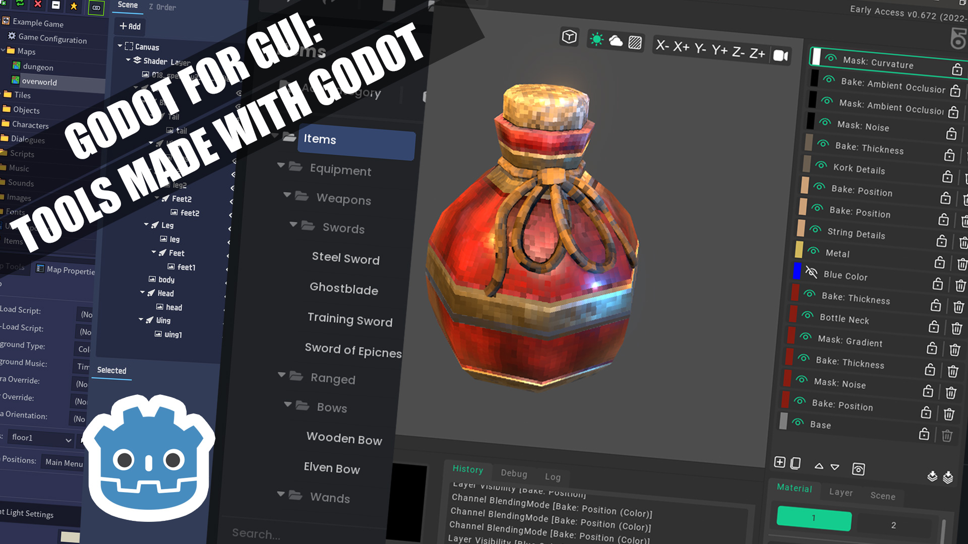 Standalone Tools and Applications Made with Godot GUI