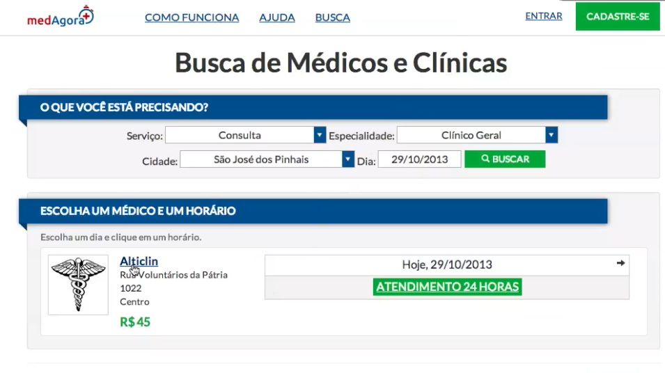medAgora - Agende consultas médicas online